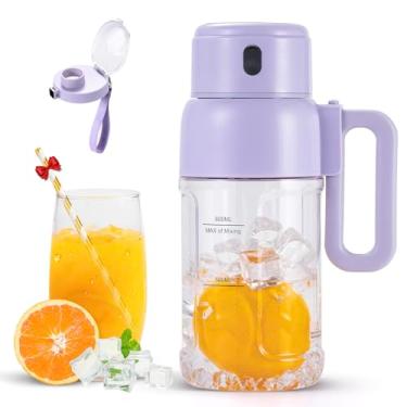Imagem de Mixido Liquidificador portátil – Misturador de tamanho pessoal sem fio de 975 ml, carregamento rápido, sem BPA e à prova de vazamento para smoothies e batidos, processador de alimentos ideal para