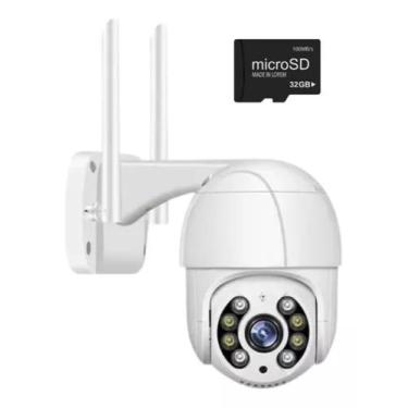 Imagem de Câmera Speed Dome Wi-Fi Fullhd Mais Um Cartão De Memoria De 32gB - ZEM