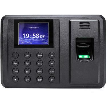 Imagem de Relógio de Ponto Biométrico Digital Em Português Pronta Entrega