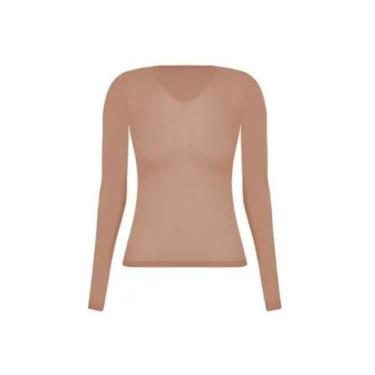 Imagem de Blusa segunda pele Loba Lupo fio 40 Poliamida fina 00800, 6540, Pó de 