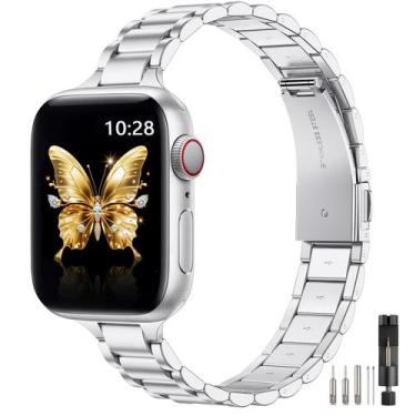 Imagem de Pulseira Metálica Fina WFEAGL 42mm para Apple Watch Series 10