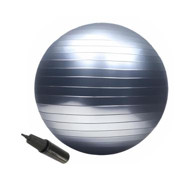 Imagem de Bola Suiça 75 Cm Pilates + Bomba De Mão Enchimento Rápido