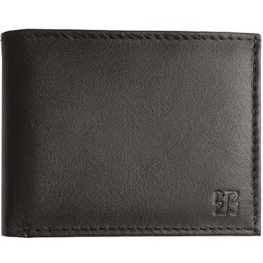 Imagem de Carteira Compacta Masculina Slim Couro Marrom Porta Cartão Veneza Briolly