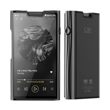 Imagem de SHANLING Leitor de áudio digital M8T, leitor de MP3/MP4, tubos duplos JAN6418 + Dual 4191EQ DAC + Dual 4499EX AMP, Android 13, CPU Qualcomm 665, 6 GB de RAM + 128 GB de ROM, 768 kHz/32 bits, DSD1024