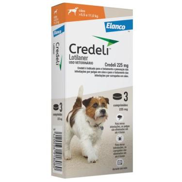 Imagem de Antipulgas e Carrapatos Credeli 225 mg 5,5 a 11 kg Cães - Elanco