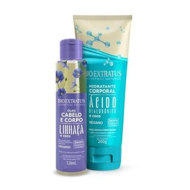 Imagem de Kit Hidratante Corporal Ácido Hialurônico 200g + Óleo Cabelo e Corpo 1