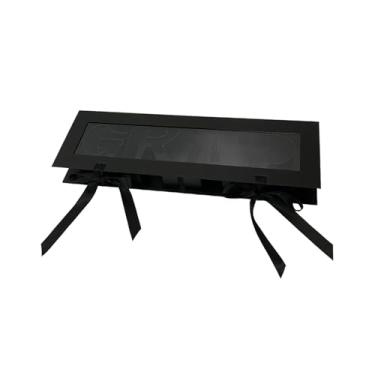 Imagem de Esquirla Caixa de flores em formato de letra de formatura, sabonete eterno, embalagem, saco decorativo de papelão, caixa de presente para lembranças e, Preto