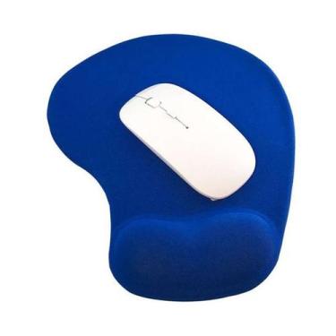 Imagem de Mouse Pad Com Apoio Para Punho Azul - ELETRONICA CASTRO