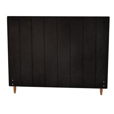 Imagem de Cabeceira Vitória Tamanho Viuva Para Colchão De 1.28mt-suede Preto