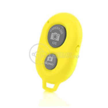 Imagem de Controle Remoto Disparador De Fotos Bluetooth Selfie Amarelo