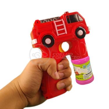 Imagem de Caminhão Bombeiro Bolhudo Bolhas Sabão Infantil Vermelho 7