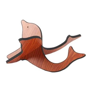 Imagem de Luwecf Suporte para violão, suporte para instrumentos de corda, de chão portátil em formato de X para estúdio, exposição, escola, violão acústico doméstico , Marrom