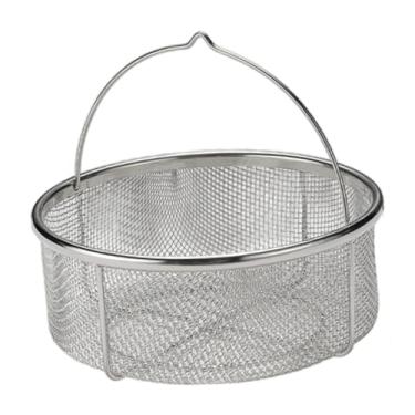 Imagem de Ｂｅｓｇａ Cesta de peneira para fritura, cesta multiuso para cozinha, peneira de malha fina, para caminhadas, churrasco ao ar livre, vegetais e frutas