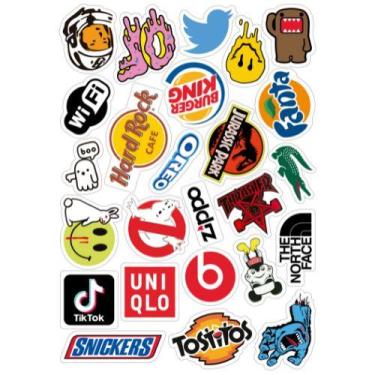 Imagem de 25 Pcs Dos Desenhos Animados Moda À Prova D 'Água Adesivo -- A- 04 - S