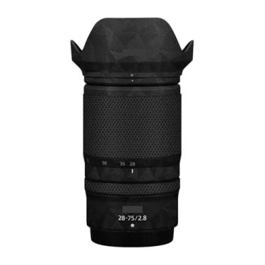 Imagem de Película protetora de lente de câmera película protetora de vinil adesivo premium para Nikon Z 28-75 mm F2.8 decalque fotográfico 28-75 2.8 (triângulo preto)