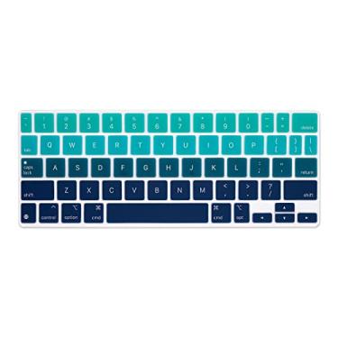 Imagem de Capa de silicone para teclado para iPad Pro 11 polegadas Magic Keyboard (4ª Geração) - Protetor de teclado (azul)