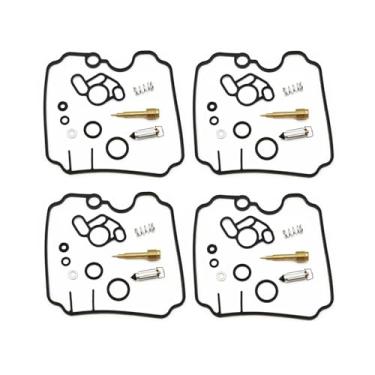 Imagem de Kit de reparo de carburador de motor de motocicleta parafuso de ar de junta de válvula de agulha para XJ600N XJ600S DiversionXJ 600 XJ600 N S 1992-1994 (4 conjuntos)