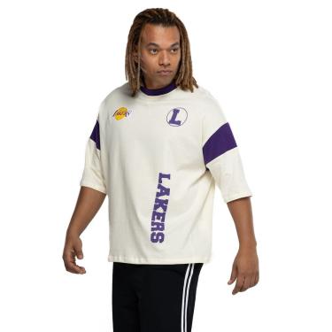 Imagem de Camiseta do Los Angeles Lakers NBA Masculina Rib Sleeve