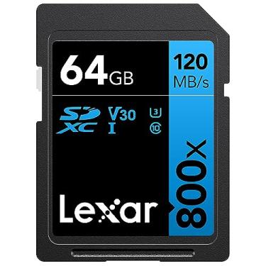 Imagem de Lexar Blue H-P 800x SDHC/SDXC 64GB C10, U3, V30 (120MB/s Leitura)