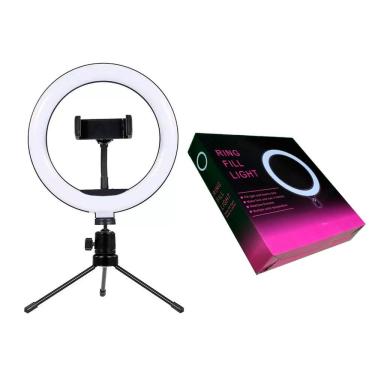 Imagem de Ring Light Led Mesa Iluminador Blog Tripé 8 Polegadas 20cm lle8