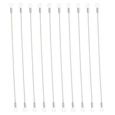 Imagem de PATIKIL Retenção de porta de armário de 30,5 cm, limitador de dobradiça de armário de aço inoxidável, cabo trançado flexível para limitar o ângulo de abertura do armário da porta do armário