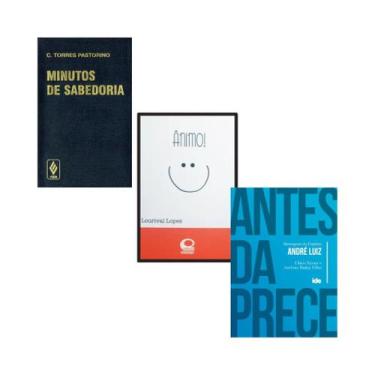 Imagem de Kit 03 Livros De Mensagens: 1 Ânimo! + 1 Minutos De Sabedoria + 1 Brin