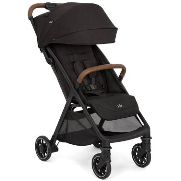 Imagem de Carrinho de Bebê Joie Pact Pro Preto Portátil Reclinável Leve Compacto Dobrável Passeio Para Viagem 0 a 22 Kg Fecha Com Uma Mão