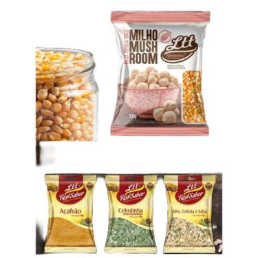 Imagem de Milho de pipoca Mushroom 2kg Ganhe Gratis 3 Temperos - lttalimentos
