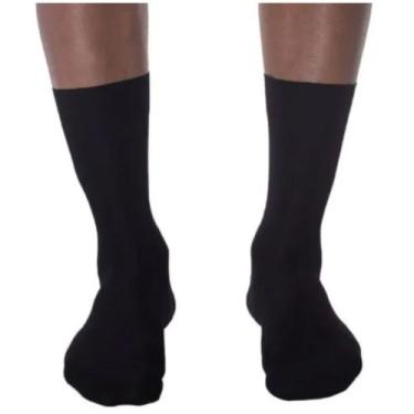 Imagem de Meia Selene Social 3030-001 Longo 100% Poliamida, 37-44, Preto