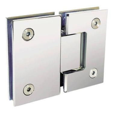 Imagem de Kit 2 Dobradiças 1010 Inox 180º Porta E Box Vid/Vid Gv48 Aco