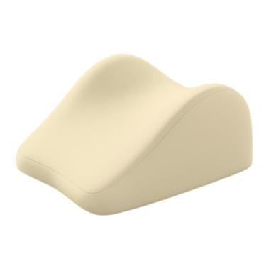 Imagem de WeiLaiKeQi Travesseiro de cunha para costas, lavável, versátil, confortável e elegante, suporte para pernas e joelhos, elevação costas para dormitório casa, Amarelo