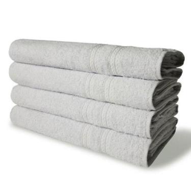Imagem de Kit Com 4 Toalhas De Banho 430g/m² Grande Grossa 80x150cm Itália Soft 