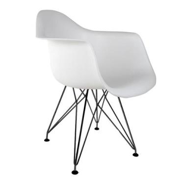 Imagem de Cadeira Eiffel I Preta e Branca - Mobly