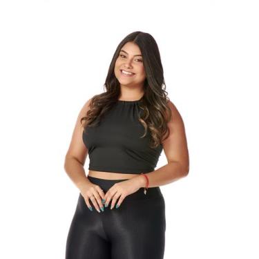 Imagem de Cropped Amarração nas Costa Blusa Feminino Fashion Estilosa Bonita Con