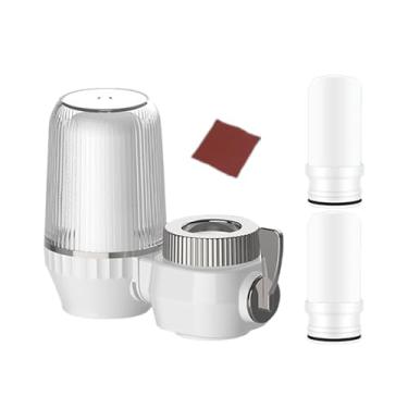 Imagem de IEUDNS Filtro de água para de pia, reutilizável, fácil de instalar, universal, lavável de alta eficiência com núcleo de filtro e lixa, com 3 Núcleos de Filtro