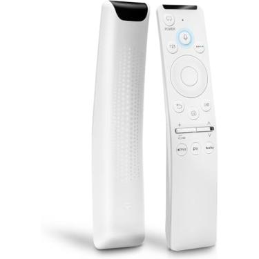 Imagem de Controle remoto de substituição universal para TVs Samsung Smart LED - compatível com modelos selecionados de 50-55 polegadas (versões 2017-2023, branco) (hulu)