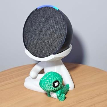 Imagem de Suporte Alexa Echo POP. Tema Robert Dinossauro e outros - Presente, decoração criativa, música, som, stand de mesa