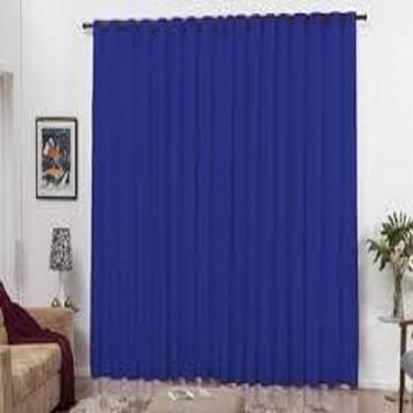 Imagem de Cortinas bege para sala de estar/quarto/mesa 3,00x2,50(AZUL ROYAL)