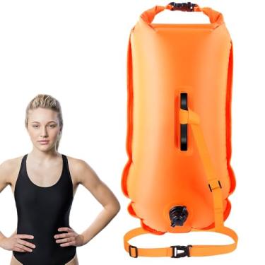 Imagem de Flutuador de Natação em Águas Abertas, Fancyes Bóia de Natação Inflável, Bóia de Segurança para Treinamento