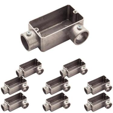 Imagem de 9 Condulete Alumínio LL 3/4 Sieg S/placa S/rosca