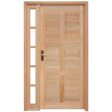 Imagem de Porta de Almofadas com Marco com Vitrô de Um Lado Rondosul Natural