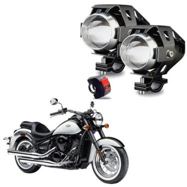 Imagem de Kit Led Farol de Milha Moto Kawasaki Vulcan VN 900 2007 2008 2009 2010