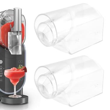 Imagem de Linkidea 2 peças de tampas de bico de substituição, acessórios para máquina de sorvete sem BPA, acessórios para lava-louças, compatível com Ninja FS300/FS301C/FS301, uso de cozinha, branco