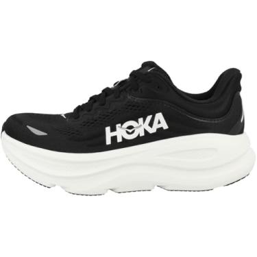 Imagem de HOKA Tênis feminino Bondi 9, Preto/branco, 39