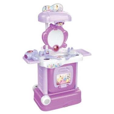 Imagem de Mala de Viagem e Penteadeira 2 em 1 Princesas Disney Brinquedo Multiki