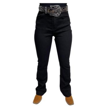 Imagem de Calça Country Wrangler Feminina Flare Preta REF 21M4CWK60UN, 46