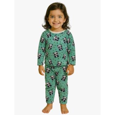 Imagem de Conjunto Infantil Fleece Estampado Brilha No Escuro Meninas - Wju Jean