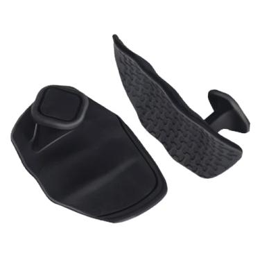 Imagem de oshhni 2 peças de luvas de ginástica para levantamento de peso, antiderrapantes de silicone para homens e mulheres, luvas de treino para calistenia, Preto