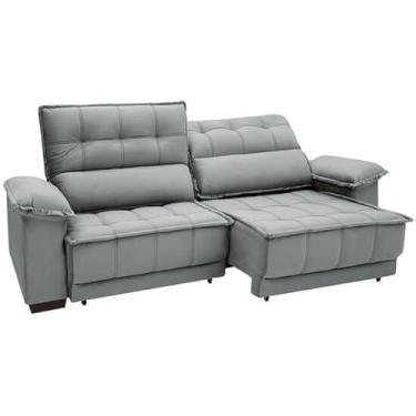 Imagem de Sofá Reclinável e Retrátil 2,54 m Linoforte Terraza