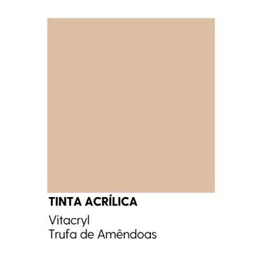 Imagem de Tinta Emborrachada Acetinada Marrons - Vitacryl, Trufa de Amêndoas, 3,